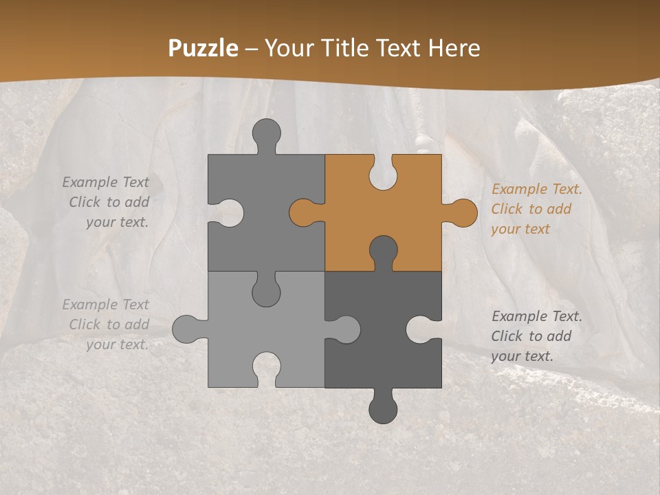 Greece Landscape Gate PowerPoint Template