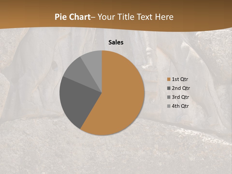Greece Landscape Gate PowerPoint Template