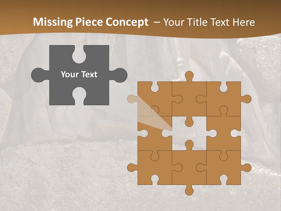 Greece Landscape Gate PowerPoint Template