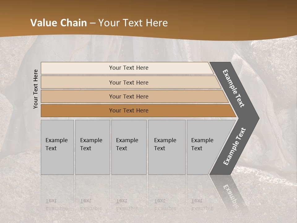 Greece Landscape Gate PowerPoint Template