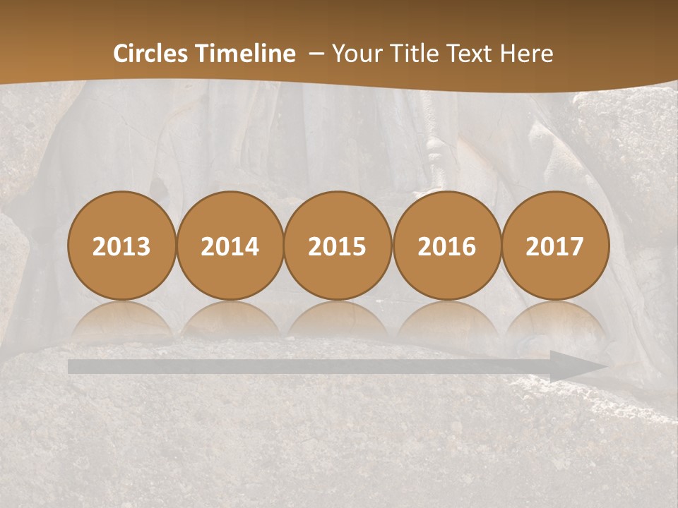 Greece Landscape Gate PowerPoint Template