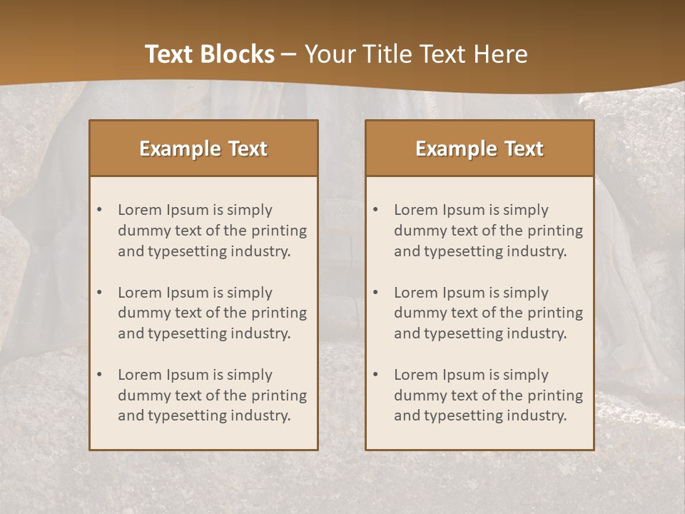 Greece Landscape Gate PowerPoint Template