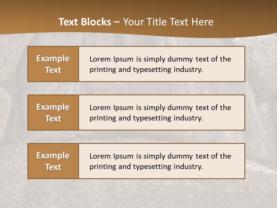 Greece Landscape Gate PowerPoint Template