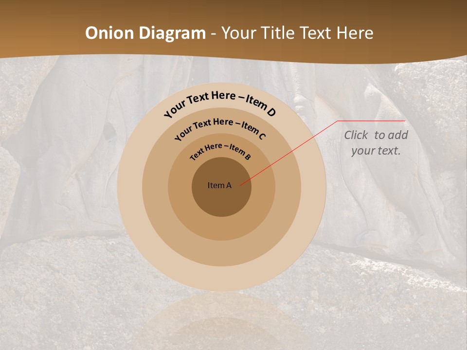 Greece Landscape Gate PowerPoint Template