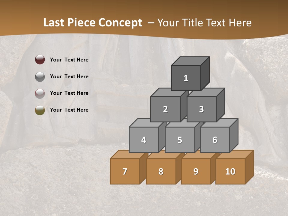 Greece Landscape Gate PowerPoint Template