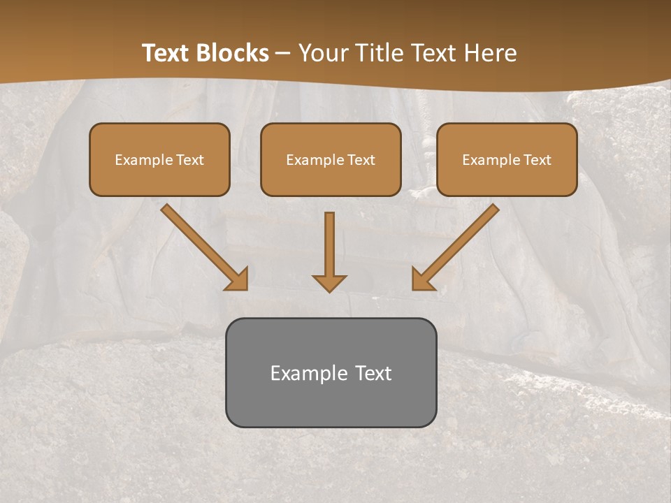 Greece Landscape Gate PowerPoint Template