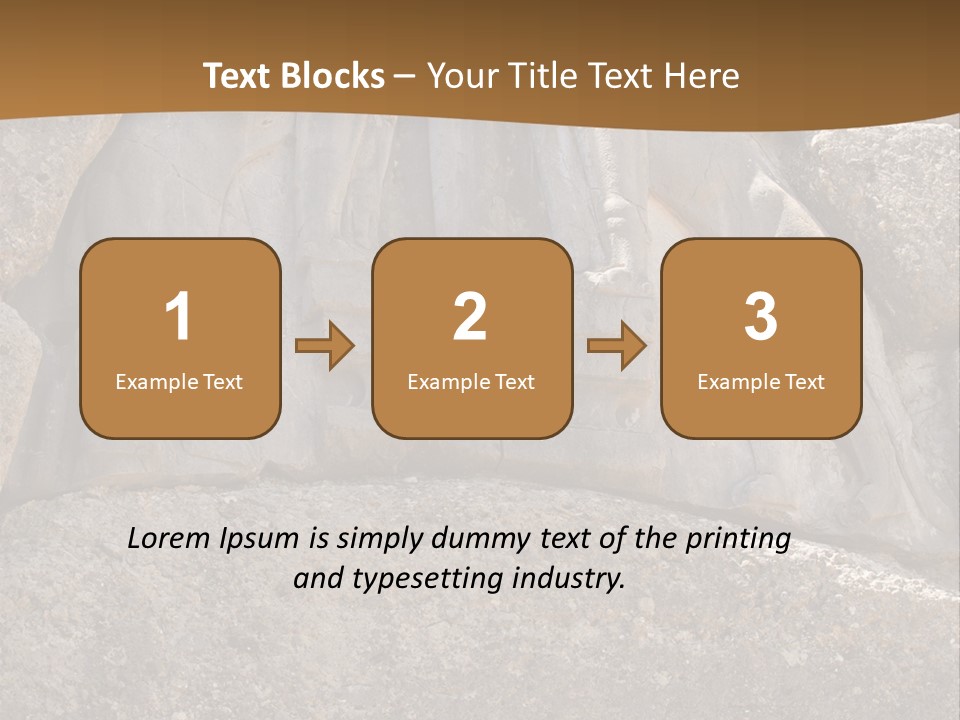 Greece Landscape Gate PowerPoint Template