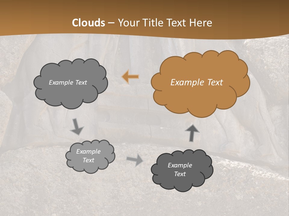 Greece Landscape Gate PowerPoint Template