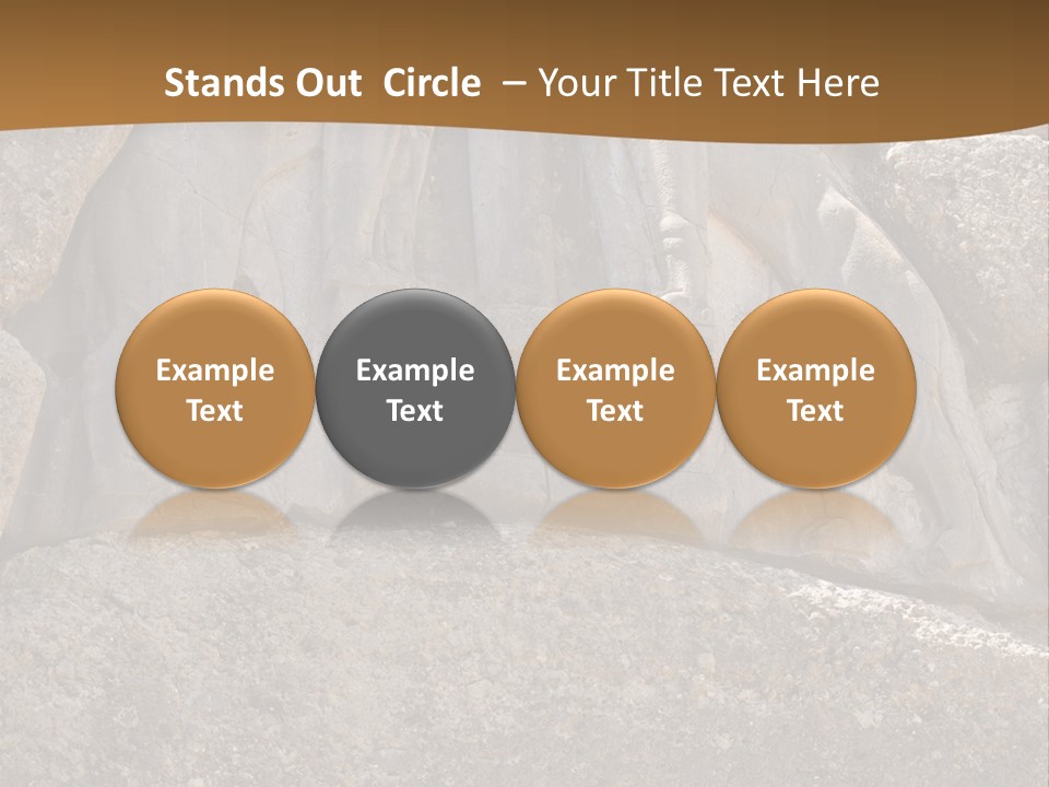 Greece Landscape Gate PowerPoint Template