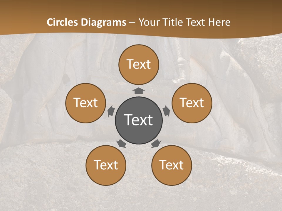 Greece Landscape Gate PowerPoint Template