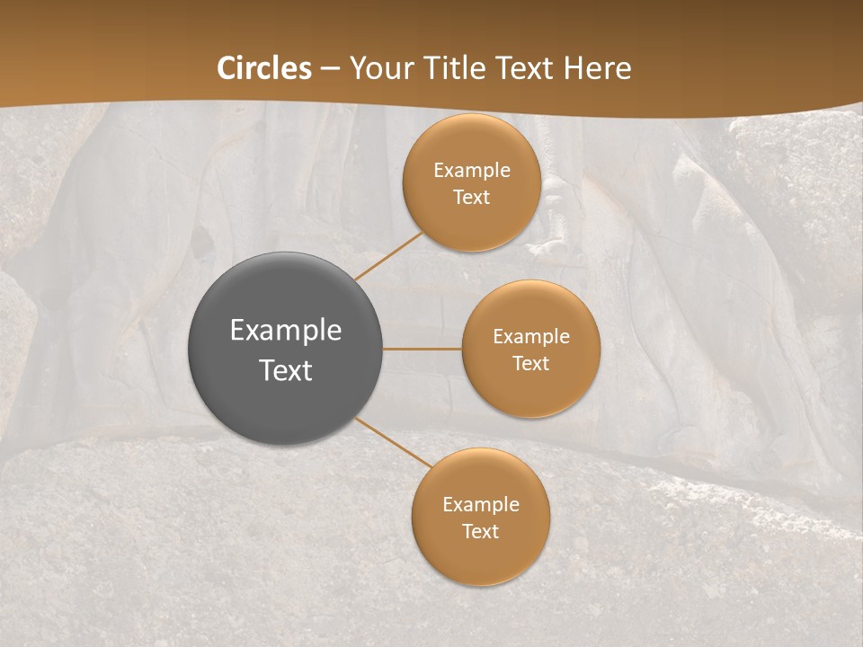 Greece Landscape Gate PowerPoint Template