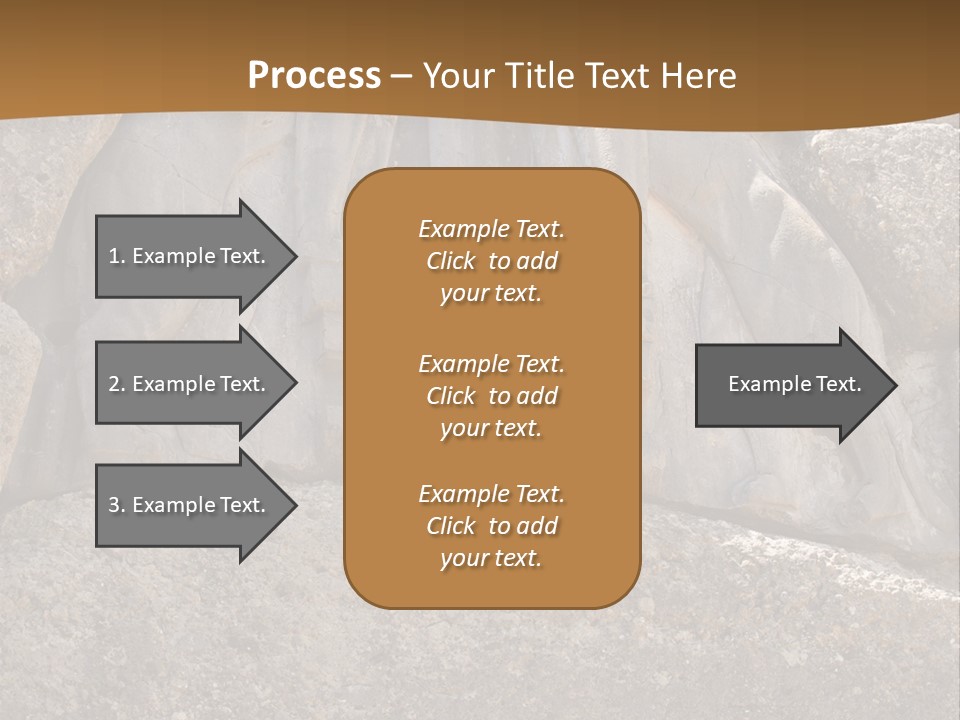 Greece Landscape Gate PowerPoint Template