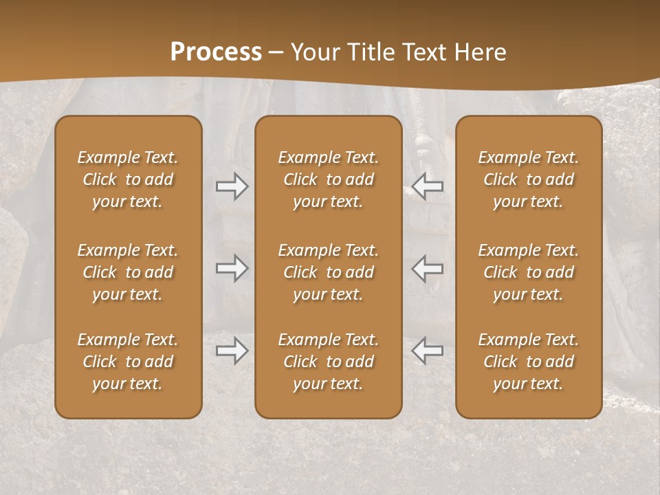 Greece Landscape Gate PowerPoint Template