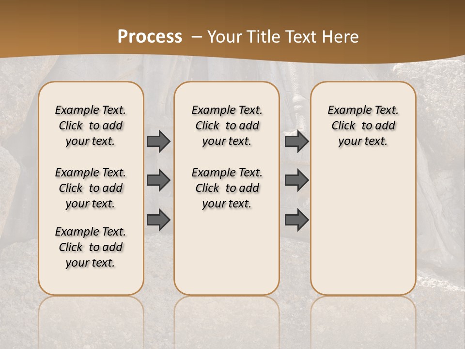 Greece Landscape Gate PowerPoint Template