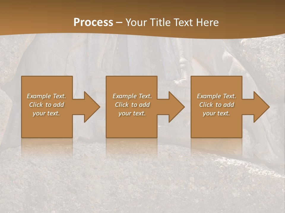 Greece Landscape Gate PowerPoint Template