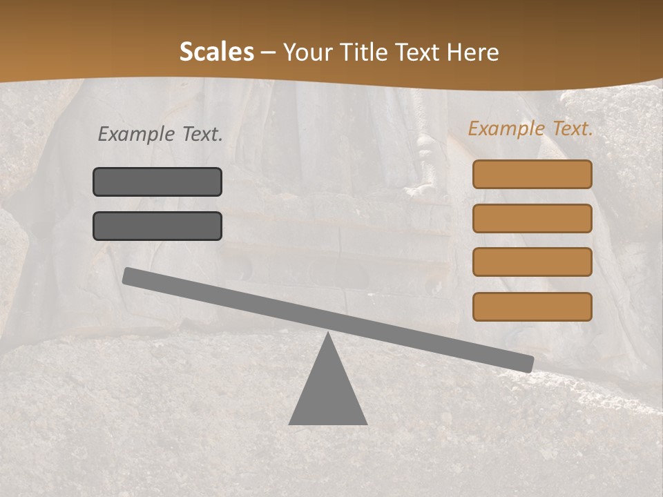Greece Landscape Gate PowerPoint Template
