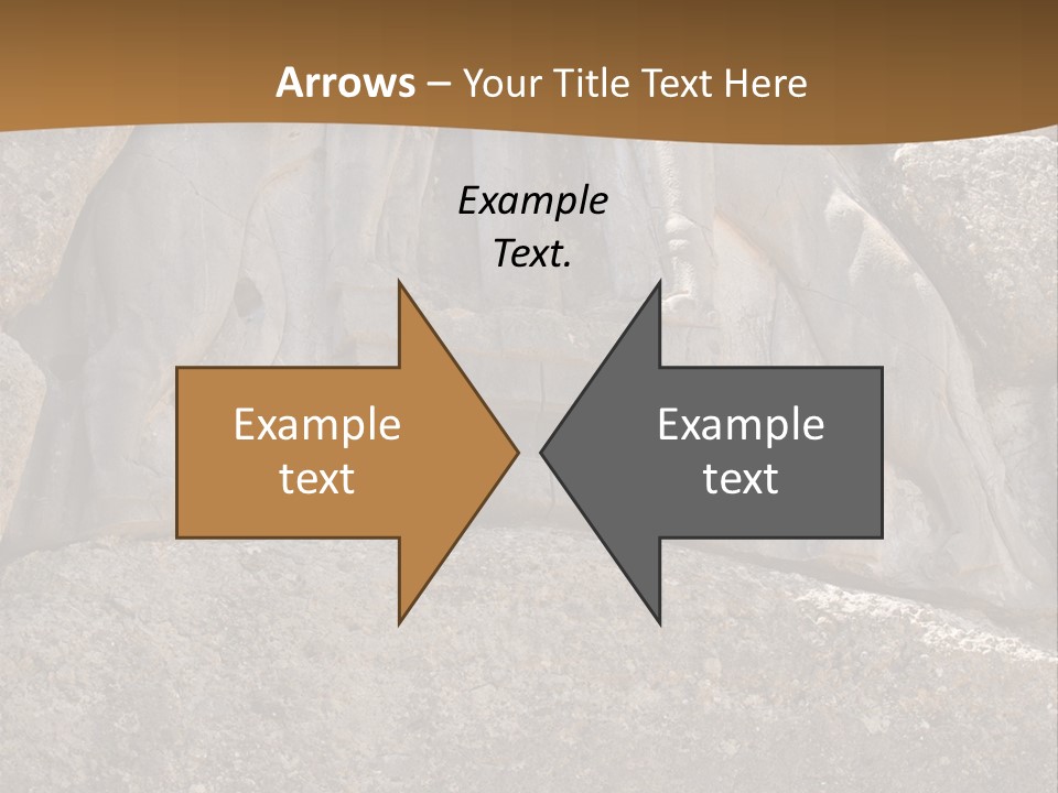Greece Landscape Gate PowerPoint Template