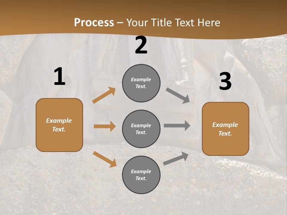Greece Landscape Gate PowerPoint Template