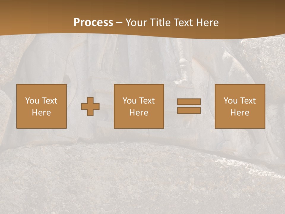Greece Landscape Gate PowerPoint Template