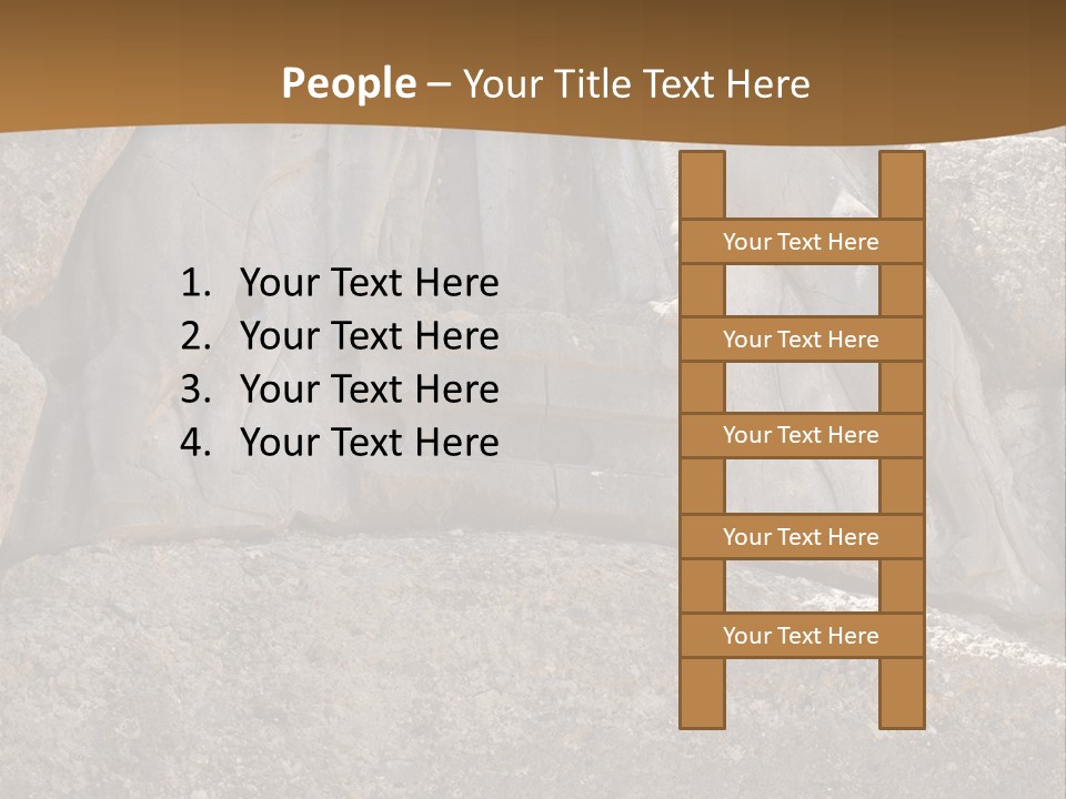 Greece Landscape Gate PowerPoint Template