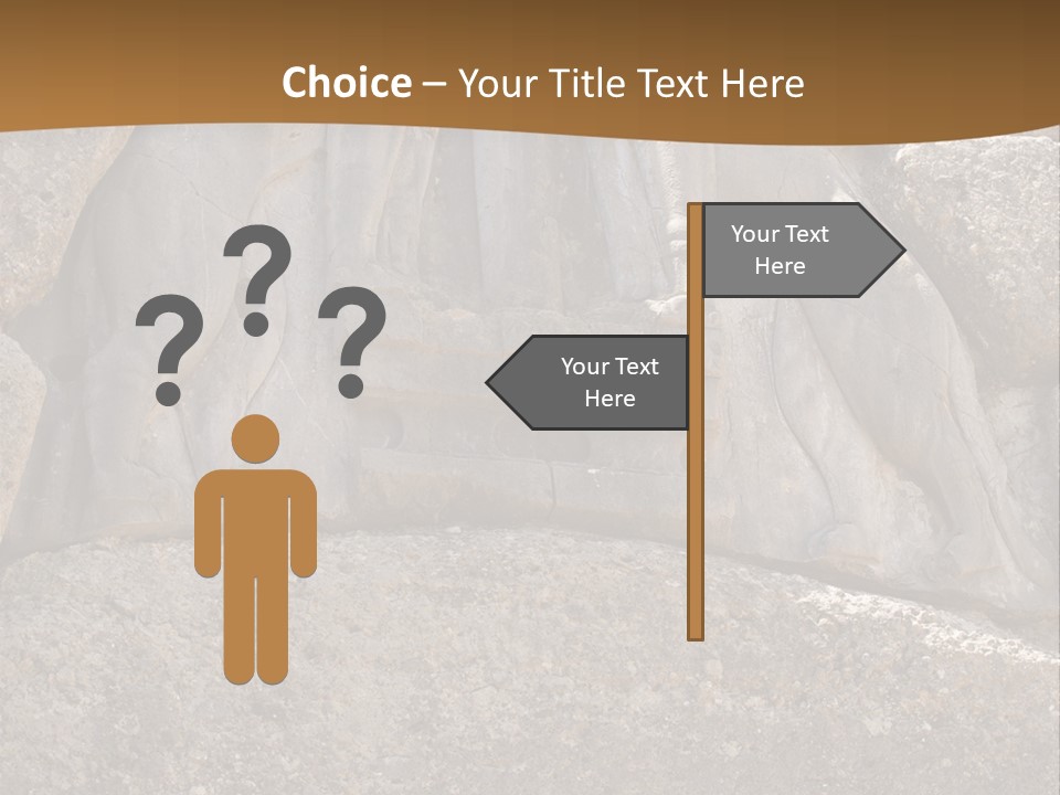 Greece Landscape Gate PowerPoint Template