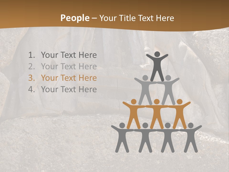 Greece Landscape Gate PowerPoint Template