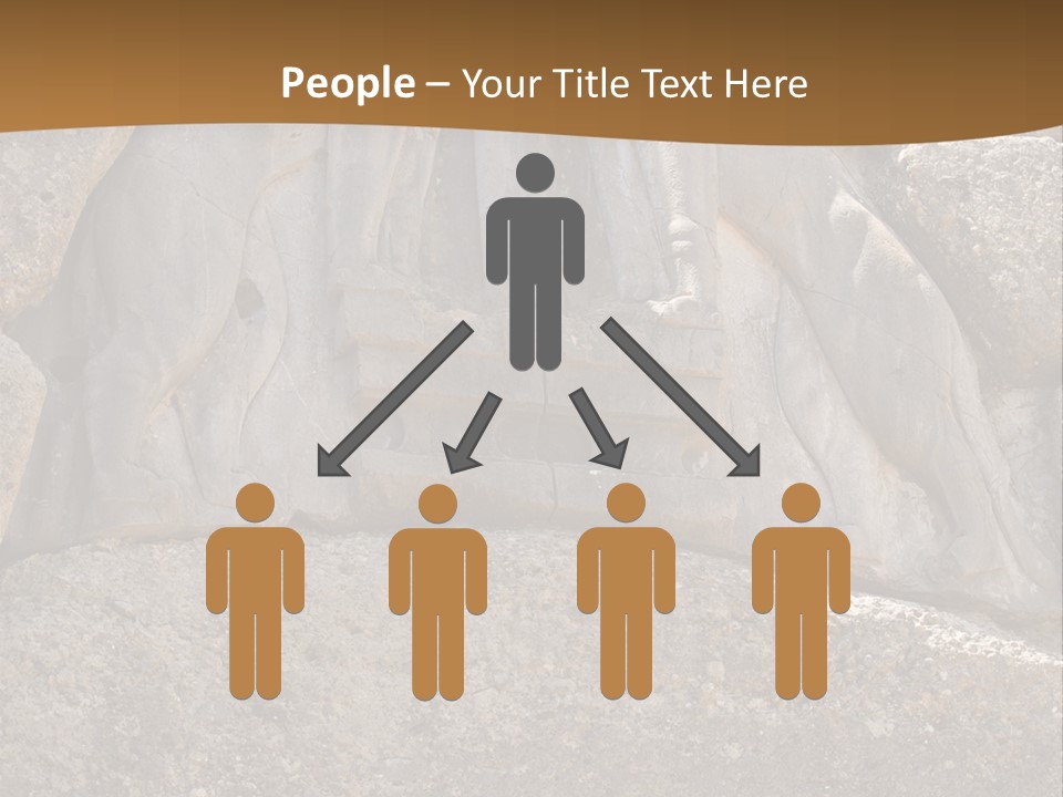 Greece Landscape Gate PowerPoint Template