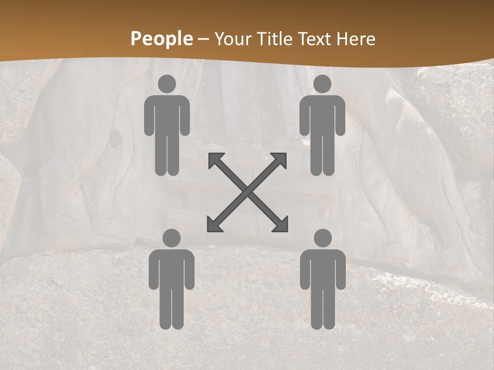 Greece Landscape Gate PowerPoint Template