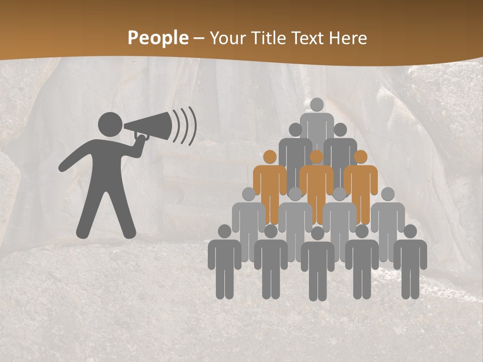 Greece Landscape Gate PowerPoint Template