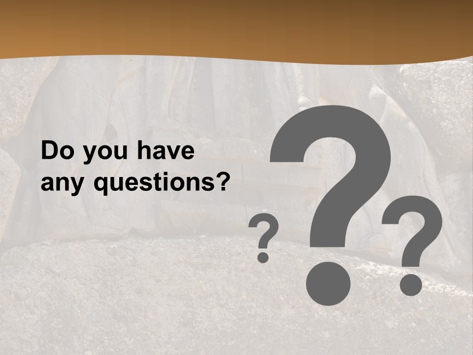 Greece Landscape Gate PowerPoint Template