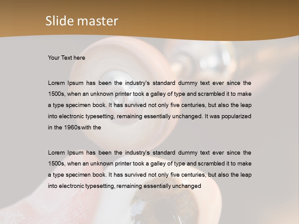 Artificial Men Equipment PowerPoint Template