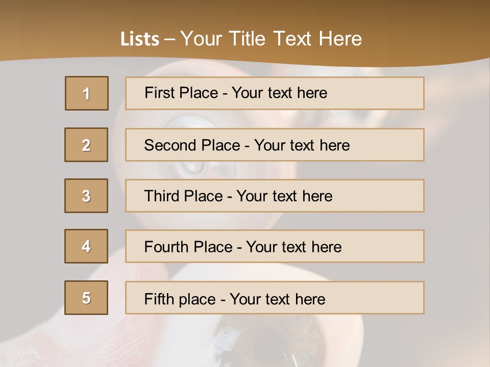 Artificial Men Equipment PowerPoint Template