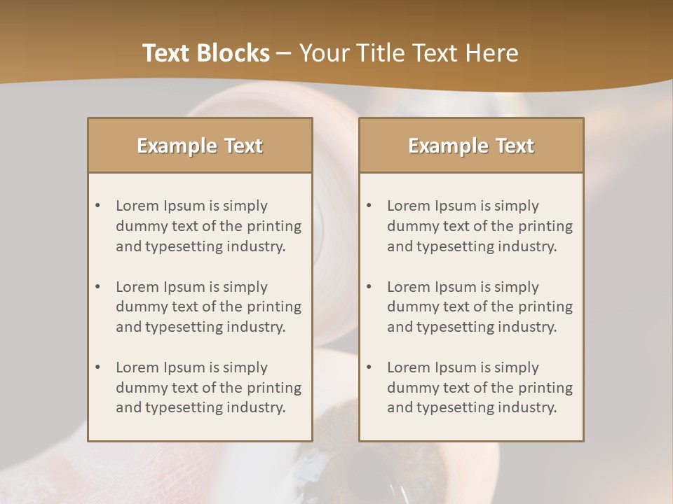 Artificial Men Equipment PowerPoint Template
