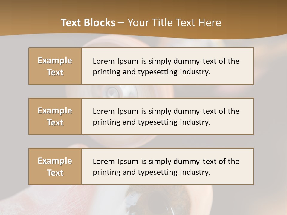 Artificial Men Equipment PowerPoint Template