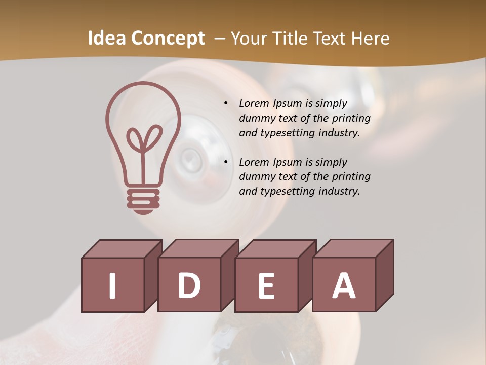 Artificial Men Equipment PowerPoint Template