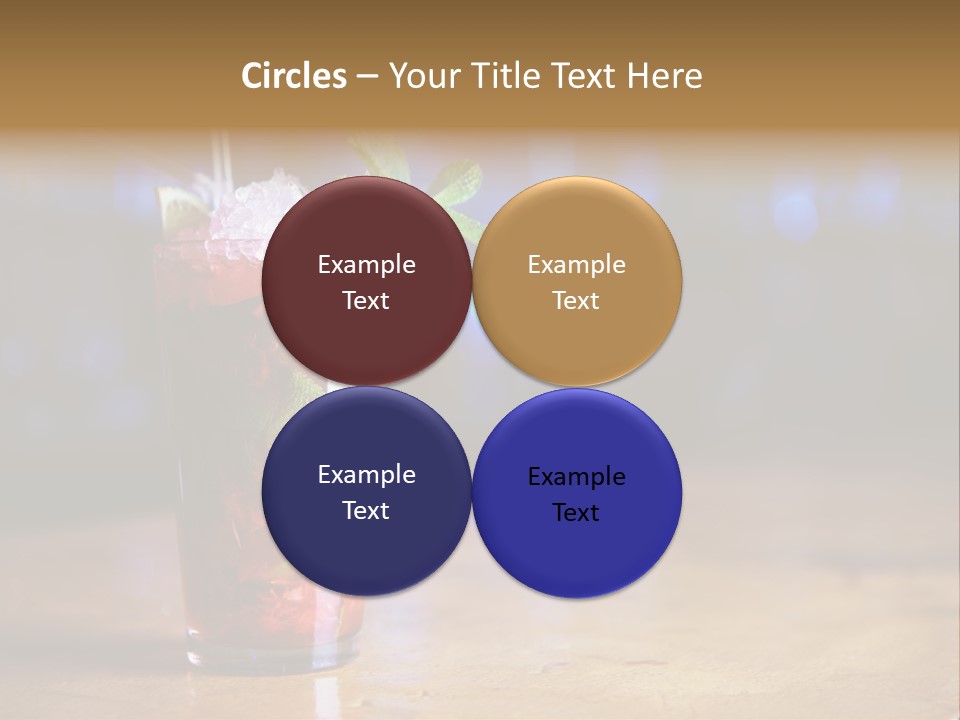 Refreshing Drink Mint PowerPoint Template