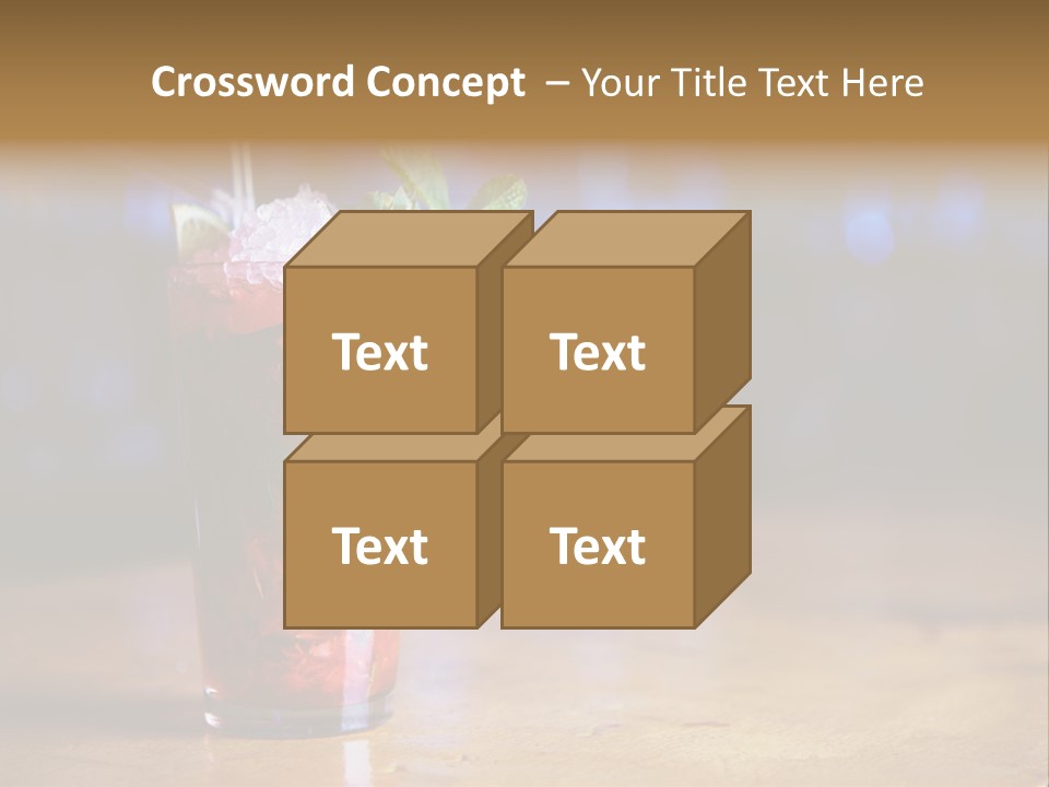 Refreshing Drink Mint PowerPoint Template