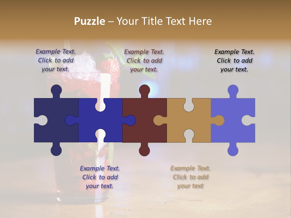 Refreshing Drink Mint PowerPoint Template