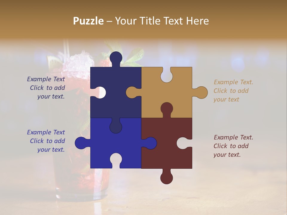 Refreshing Drink Mint PowerPoint Template