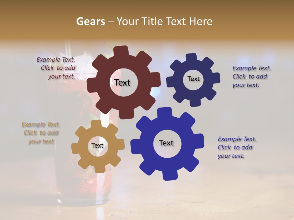 Refreshing Drink Mint PowerPoint Template