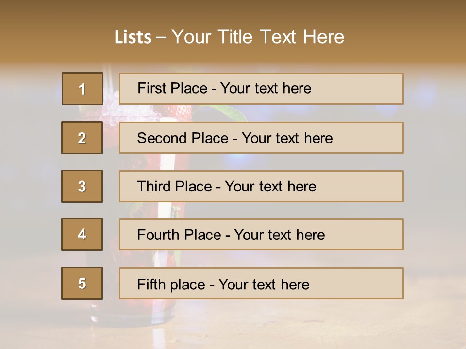 Refreshing Drink Mint PowerPoint Template