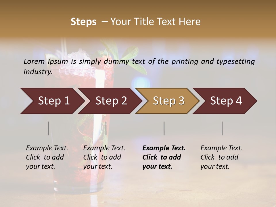 Refreshing Drink Mint PowerPoint Template