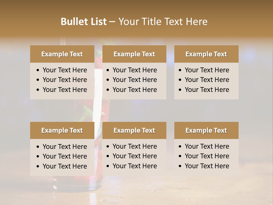 Refreshing Drink Mint PowerPoint Template