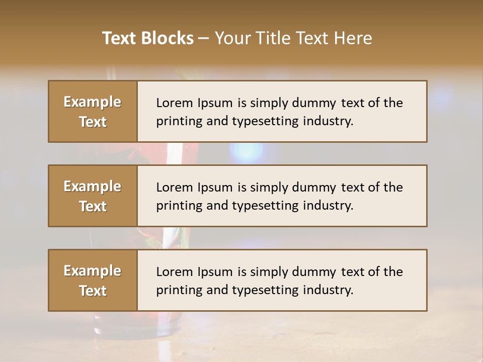 Refreshing Drink Mint PowerPoint Template