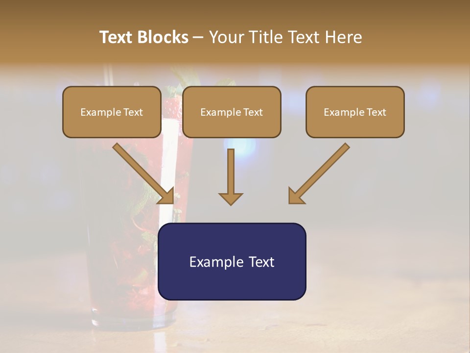 Refreshing Drink Mint PowerPoint Template