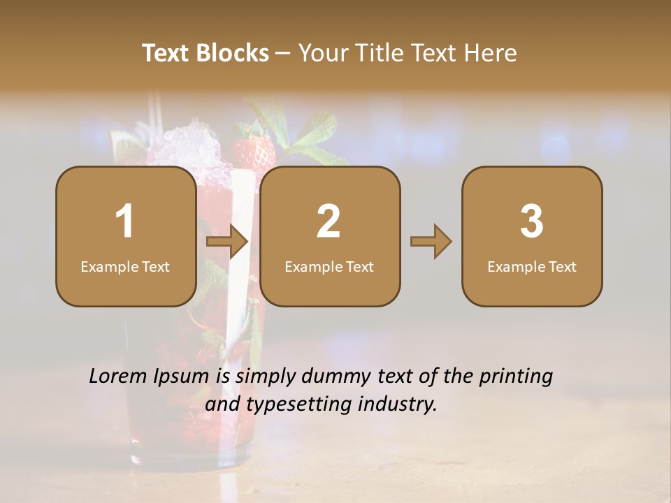 Refreshing Drink Mint PowerPoint Template