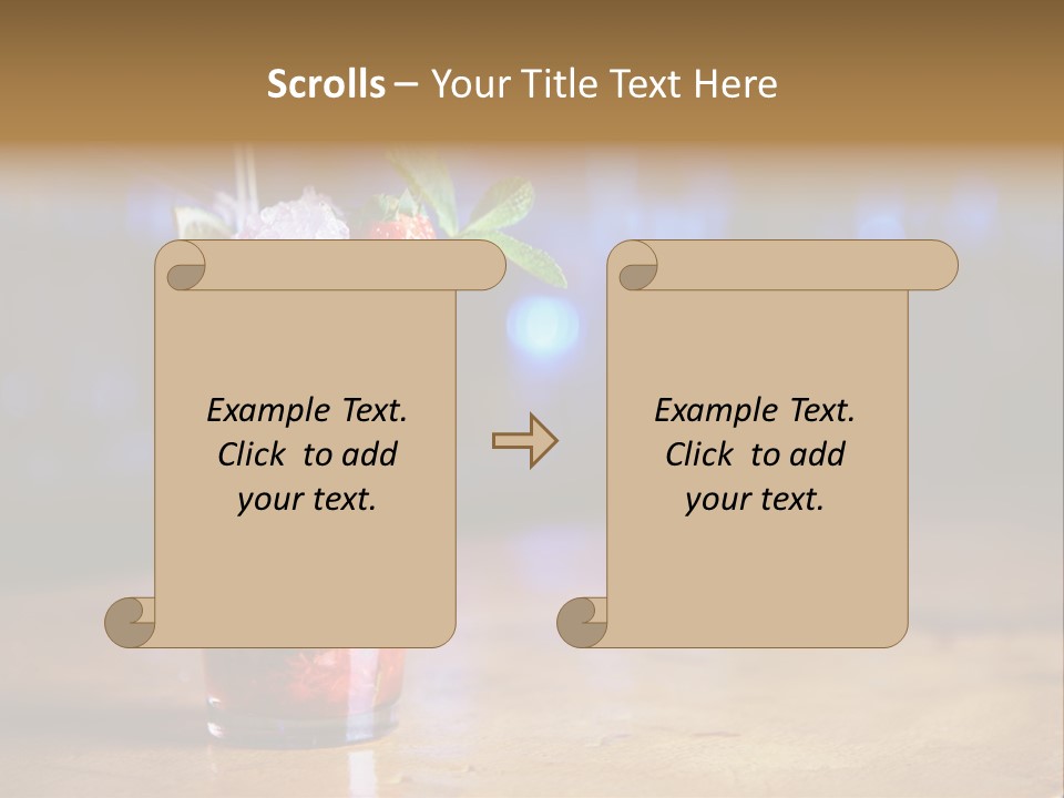 Refreshing Drink Mint PowerPoint Template