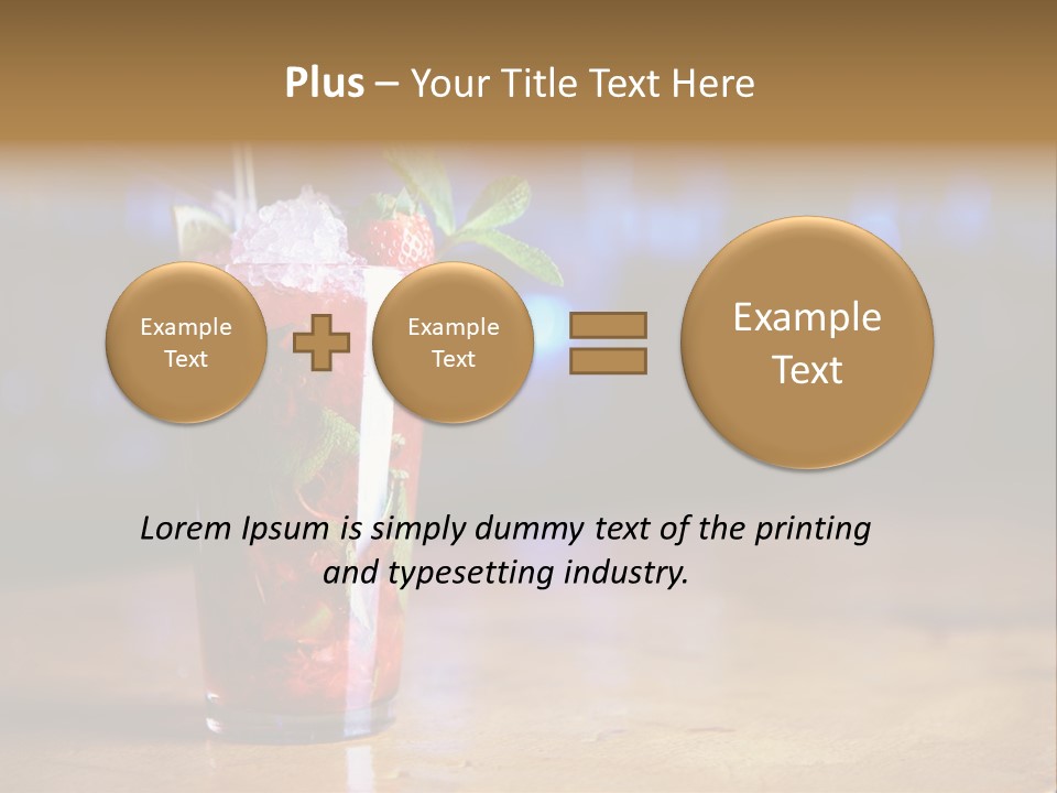 Refreshing Drink Mint PowerPoint Template