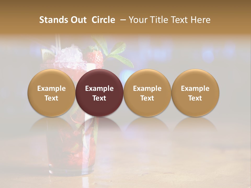 Refreshing Drink Mint PowerPoint Template