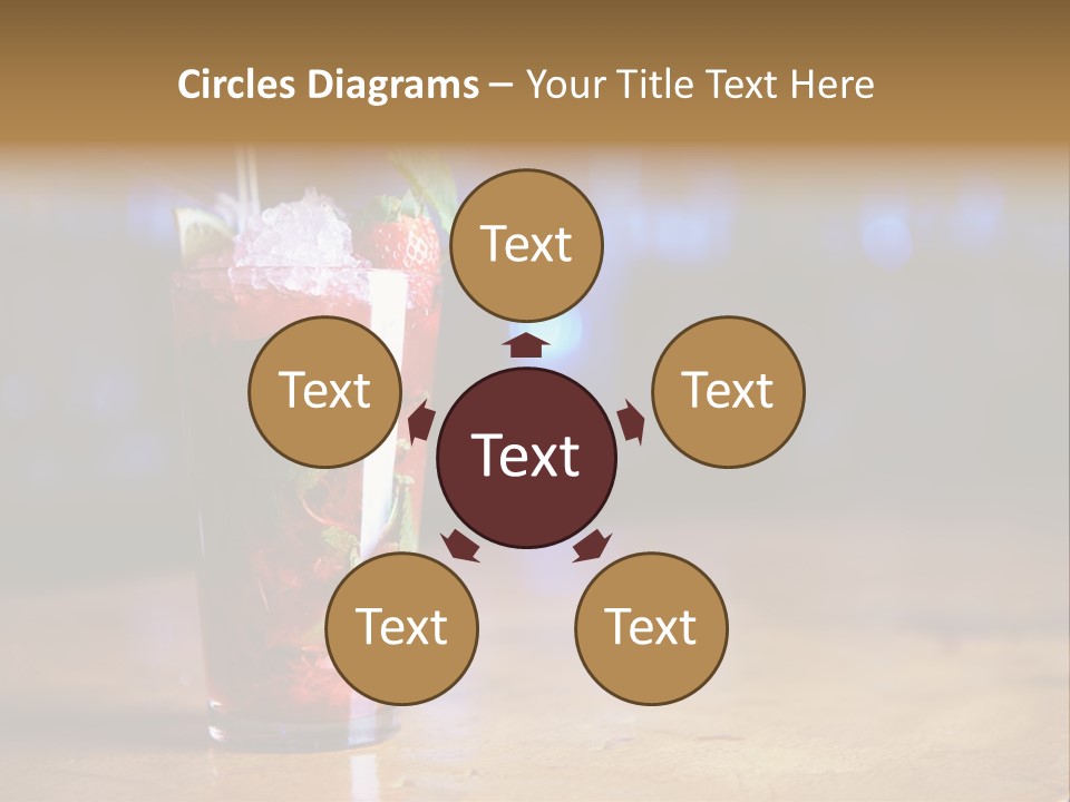 Refreshing Drink Mint PowerPoint Template